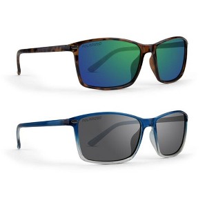 2 Pairs of Epoch Eyewear Epoch 11 Glasses with Green Mirror, Smoke Lenses - 1 of 4