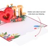 Unique Bargains Thickened Paper 3D Funny I LOVE YOU Birthday Cards for Best Friends Gift - 3 of 4