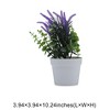 Unique Bargains Artificial Plants Lavender Sprig Plastic 3.94"x3.94"x10.24" 1 Pcs - 3 of 4