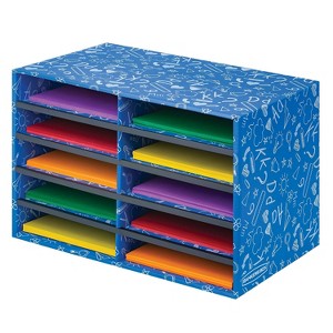 Bankers Box Classroom Collection 10-Compartment Mail Sorters 19.5" x 12.375" Blue (3384201) - 1 of 4