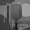 AENKYO 16.5 Inch Fiber Pickleball Paddle - Cold Pressed Kevlar Face, USAPA Approved Carbon Fiber Purple Racquet - 3 of 4