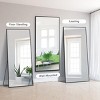 71" x 32" Full Length Wall Mirror Big Floor Mirror Large Rectangle Mirror With Aluminum Alloy Frame Entrance Way Mirror-The Pop Home - 3 of 4