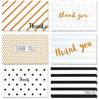 Thank You Cards with Envelopes for Birthdays, Graduation, Wedding (48-Pack)