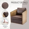 Sapphtopaz Accent Chair Swivel Barrel Chair for Living Room Comfy Lounge Chat Chair 360 Degree Rotation Seat for Bedroom, Office - 4 of 4