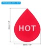 Unique Bargains Acrylic Decor Drop Shape Self Stick Hot/Cold Water Label - 2 of 4
