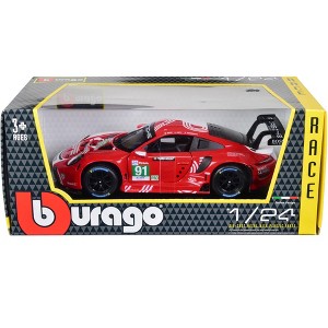 Porsche 911 RSR #91 Bruni - Lietz - Makowiecki "Porsche GT Team" 24 Hours of Le Mans (2020) 1/24 Diecast Model Car by Bburago - 1 of 3