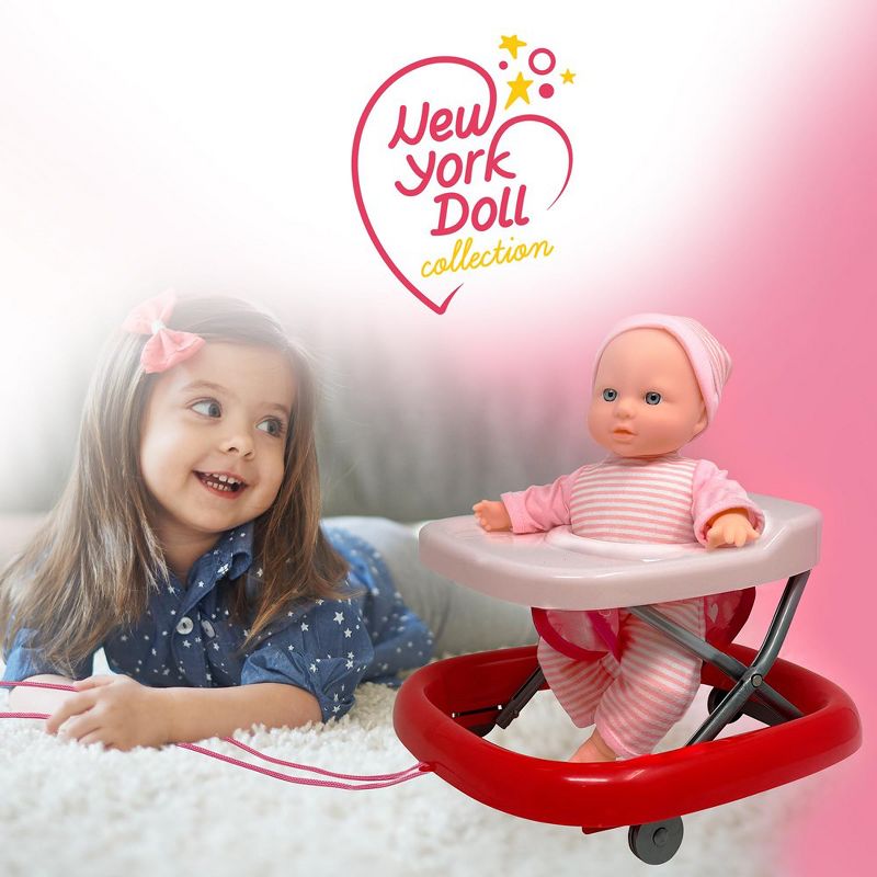 The New York Doll Collection 12 Inch Baby Doll Walker Set, 3 of 6