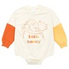 Disney Minnie Mickey Mouse Winnie the Pooh Princess Lilo & Stitch Baby Girls French Terry Bubble Romper Oversized Bodysuit and Hat Newborn to Infant - 3 of 4