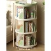 HDZNVF Bookshelf With Wheels, Book Stand, Space Saving Book Shelf, Home Storage, Room Decor Bookcase,Green - 3 of 4