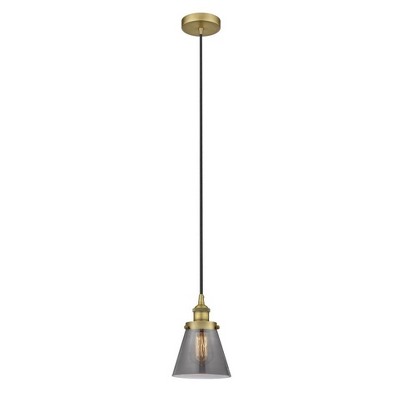 Cone - 1 Light Mini Pendant In Industrial Style-9.5 Inches Tall and 6.25 Inches Wide
