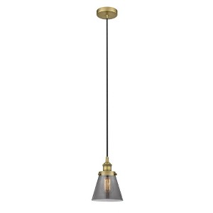 Cone - 1 Light Mini Pendant In Industrial Style-9.5 Inches Tall and 6.25 Inches Wide - 1 of 1