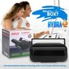 Universal Marine Stereo Housing for Outdoor Use with Hinged Door, UV Resistant Plastic, Black Finish - 2 of 4