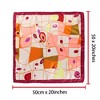 Allegra K Women's Flower Print Stripe Polyester Neck Scarf Neckerchief - 3 of 4