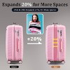 Kumasinova Hardshell PP Luggage Set of 4,Lightweight&Durable Spinner Suitcases with TSA Lock,Impact-Resistant Luggage,14/20/24/28" - 4 of 4