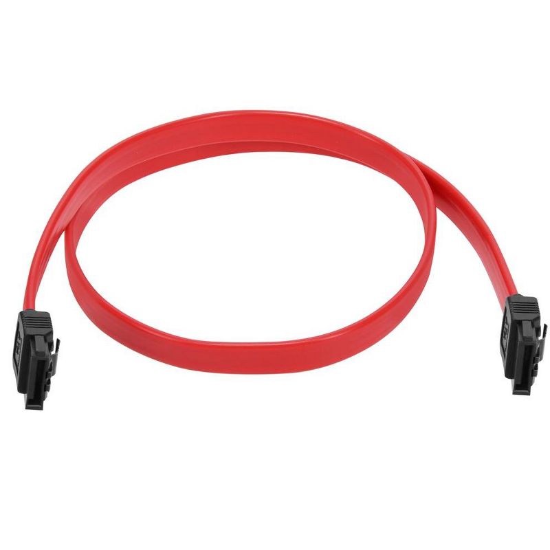 Monoprice DATA Cable - 1.5 Feet - Red | SATA 6Gbps Cable with Locking Latch, 4 of 7