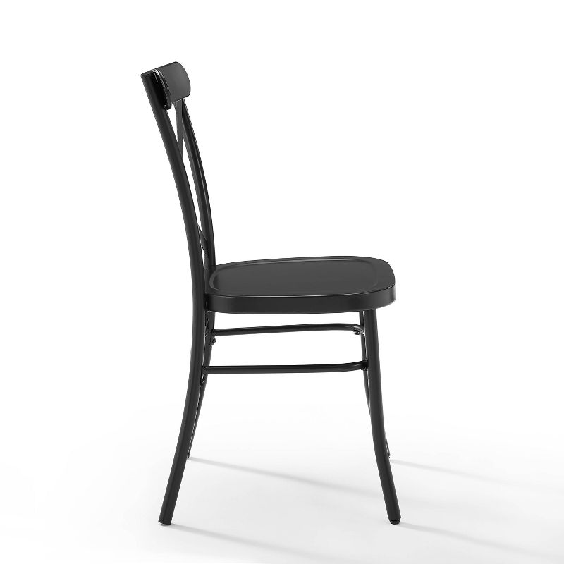 Set of 2 Camille Dining Chair Matte Black - Crosley, 4 of 13