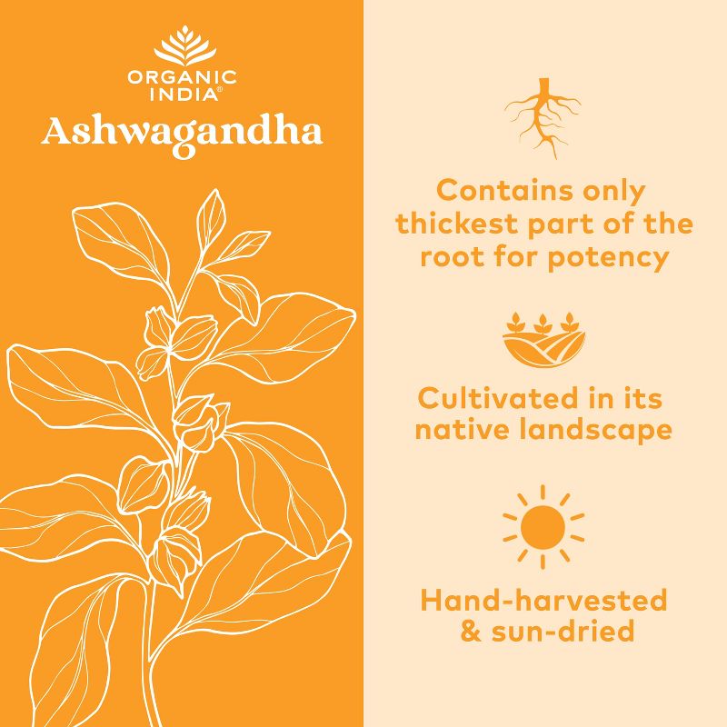 ORGANIC INDIA Ashwagandha Herbal Supplement, 2 of 8