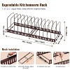 LunaLulinlk Cutting Board Organizer Rack, Expandable Pot and Pan Organizer Rack for Cabinet, Bronze - 4 of 4