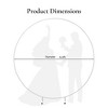 6.6 FT Round Backdrop Stand Wedding Arch for Ceremony Metal Balloon Arch Stand Indoor Outdoor for Birthday, Wedding Decoration - 2 of 4