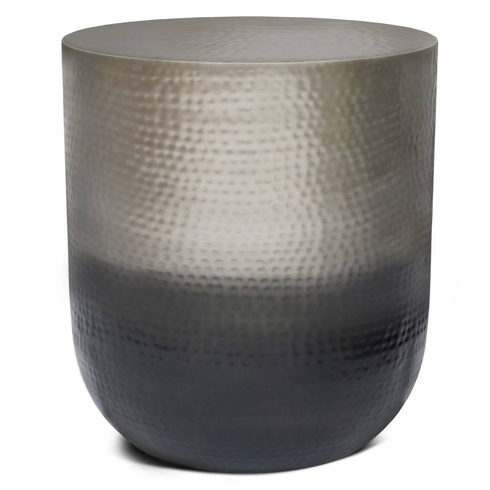 Kacy Metal Side Table Silver/Ombre - WyndenHall