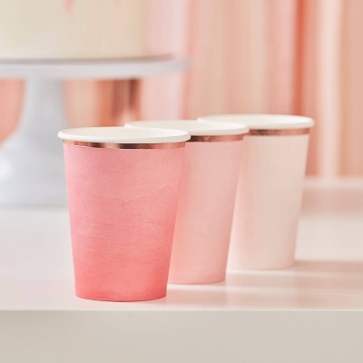 Foil Cups Peach/Bronze
