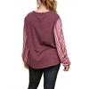 Women's Satin Striped Sleeve Top - umgee - 3 of 4