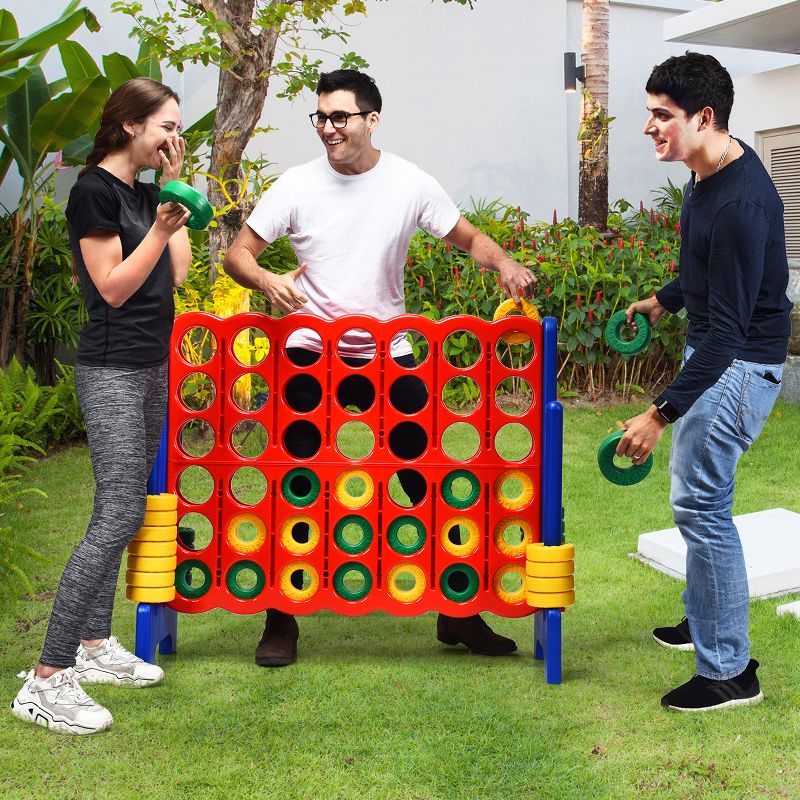 Costway Jumbo 4-to-Score 4 in A Row Giant Game Set for Family, 4 of 11