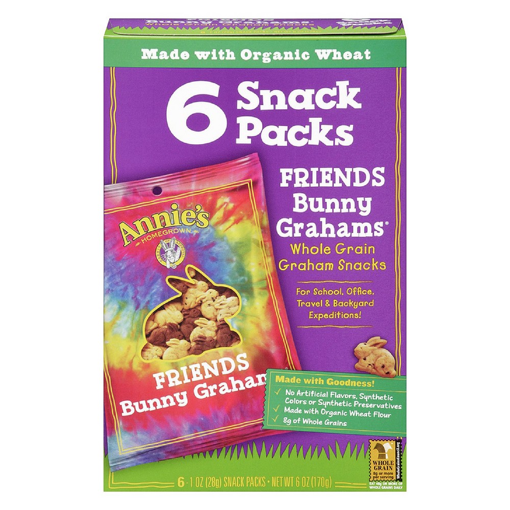 UPC 013562302345 product image for Annie's Homegrown Crackers Bunny Graham Friends Snack Packs - 1 oz each, 6 ct. | upcitemdb.com