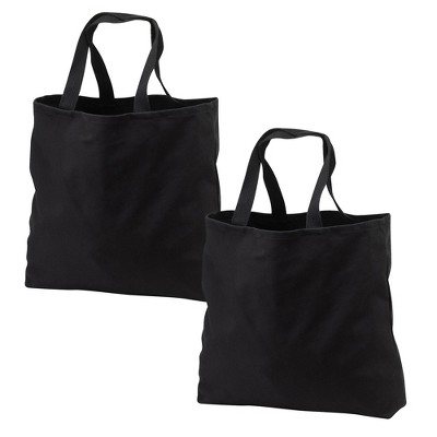 Port Authority Ideal Twill Convention Tote (2 Pack) - Black Durable ...