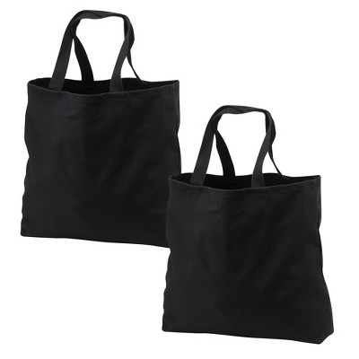 Port Authority Ideal Twill Convention Tote Bag (2 Pack) Durable, Reusable eco-friendly