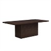 84" Coad Rectangular Dining Table, Pillar Base Design, Seats 6-8, Versatile Use, Light Natural-- Frevyn - 3 of 4