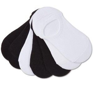 Memoi Women's 7 Pair Pack Cotton Blend No Show Sneaker Liners - 1 of 2