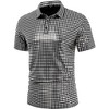 Men's 70s Disco Shirts Shiny Sequins Short Sleeve Party Shirt Slim Fit Nightclub Costume Tops - 2 of 4