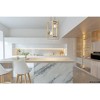 Urban Ambiance Luxury Minimalist Indoor Pendant,  20-1/2''H x 13-1/2"W x 13-1/2''D,  Brushed Bronze Finish, UHP4453 - 2 of 4