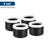 Unique Bargains Adjustable Anti-Slip Chair Table Round Furniture Risers 4 Set - 3 of 4