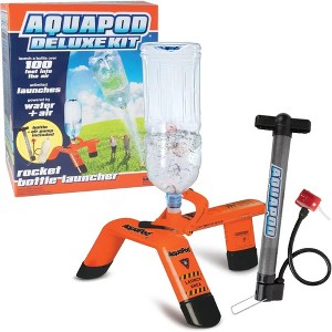 The Deluxe Rocket Bottle Launcher Kit - Includes Bottle, Aqua Pod, & Air Pump - Launches Bottles 100Ft in The Air - Fun Educational STEM Toy - 1 of 4