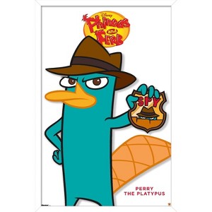 Trends International Disney Phineas and Ferb - Perry The Platypus Feature Series Framed Wall Poster Prints - 1 of 4