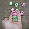 Toy Vault RPG Fudge Dice Set; Role Playing Games Purple and Green Customizable Dice - 2 of 4