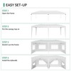10x20 Pop Up Canopy Tent with 6 Removable Sidewalls, Commercial Heavy Duty Pop Up Canopy Tents for Parties, Large Tents with 3 Adjustable Heights - 4 of 4