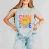 Simply Sage Market S.W.Smiley Sunshine Neon Garment Dyed Tank - 2 of 3