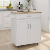 GlasFlength Decorative Storage Cabinets with a large drawer and two shelves, for Living Room, Entryway, Kitchen, Black, 38.18"*17.71"*36.02" - 3 of 4