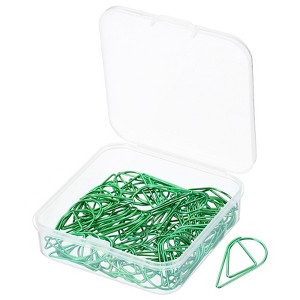 Unique Bargains Drop-Shaped Metal Prevent Tearing Pages Home Office Paper Clip 50 Pcs - 1 of 4