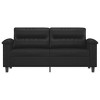 vidaXL Sofa Chair Accent Upholstered Single Sofa Chair Black Faux Leather - Black 55.1" - 2 of 4
