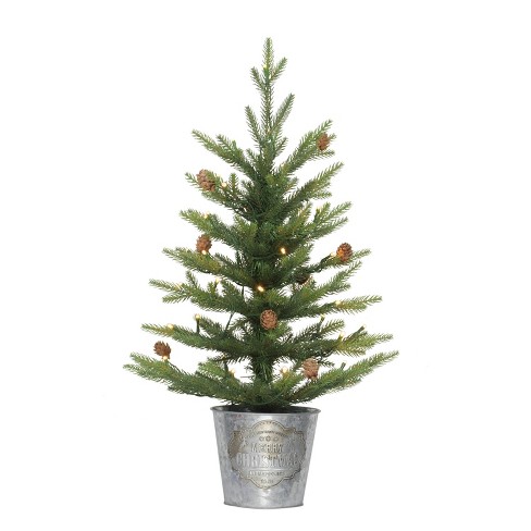 Artificial Small Christmas Tree with Light Mini Tabletop Decor Tree DIY  Ornament