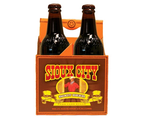 Sioux City Root Beer - 4pk/12 fl oz Glass Bottles