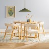 Saracina Home 5pc Round Dining Table Set with Solid Wood Chairs - 3 of 4
