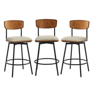 Spruce&Spring Swivel Counter Height Bar Stool Set of 2 - 1 of 4