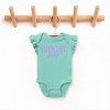 Country Baby Puff Print  - Baby Flutter Sleeve Bodysuit - 3 of 4