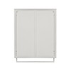 Wall-Mounted Double Glass Door Cabinet,Bathroom Storage Cabinet with Detachable Shelves, Versatile Kitchen Pantry Sideboard for Kitchen Laundry - 2 of 4