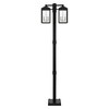 Livex Lighting Nyack 6 - Light Post Light in  Black/Brushed Nickel - 3 of 4